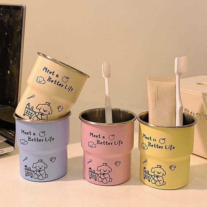 Toothbrush holder with loving animal design Stornfield