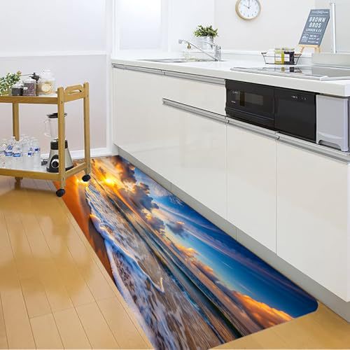 Abstract Pattern Kitchen Runner Mat