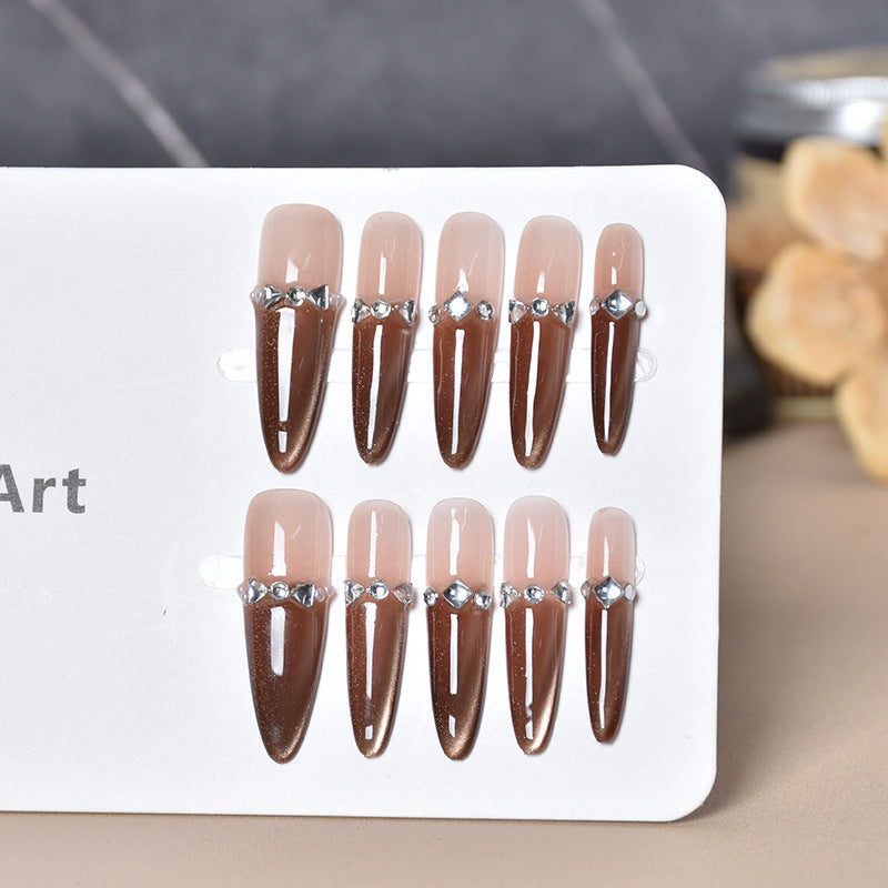 Glamorous Long Stiletto Press-On Nail Extensions Stornfield 1787316087