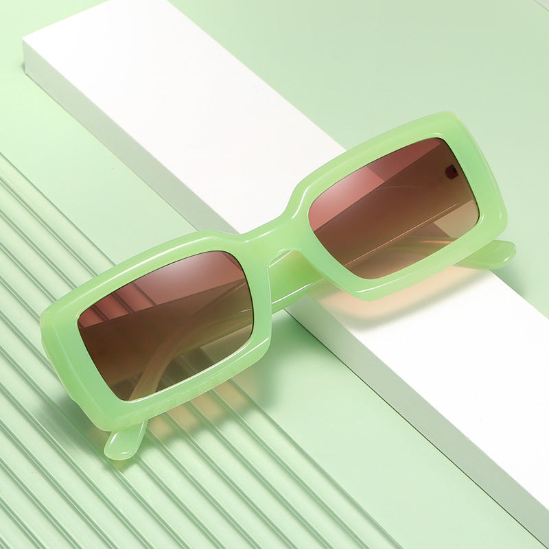 Ladies stylish square sunglasses with mirrored lenses Stornfield