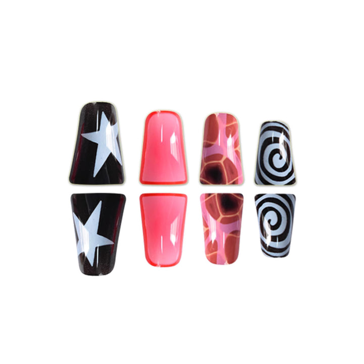 Trendy Artistic Press-On Nail Set Stornfield