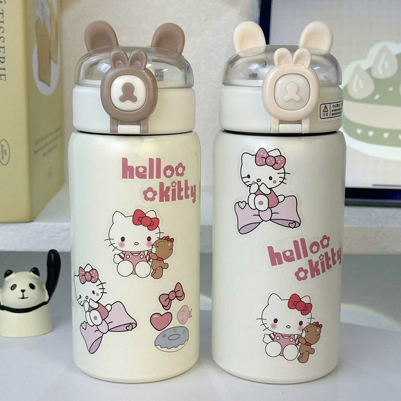 Women's insulated drinking bottle with secure flip lid and cute design Stornfield