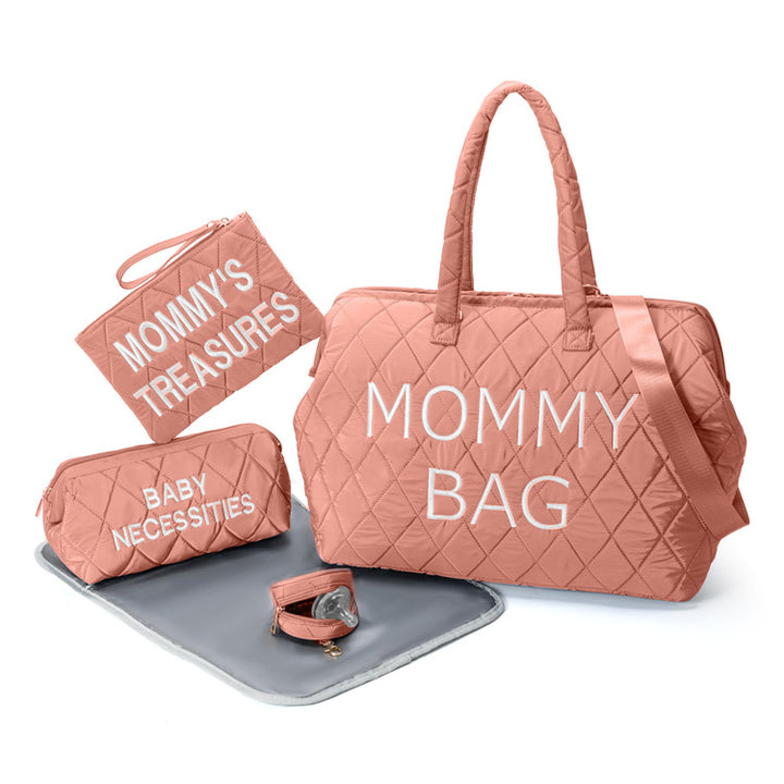 Multi-Functional Quilted Diaper Tote Set Stornfield