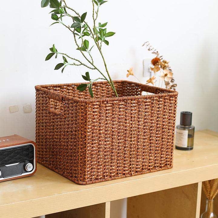 Unisex Braided Storage Basket with Practical Handles Stornfield