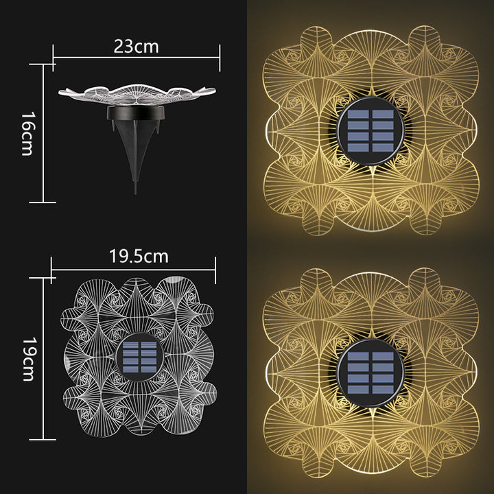 Decorative Solar Acrylic Petal Garden Stake LED Pathway Light Stornfield