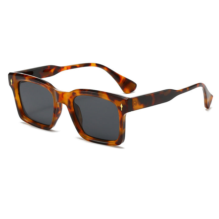 Ladies Rectangular Sunglasses in Elegant Tortoiseshell Design Stornfield