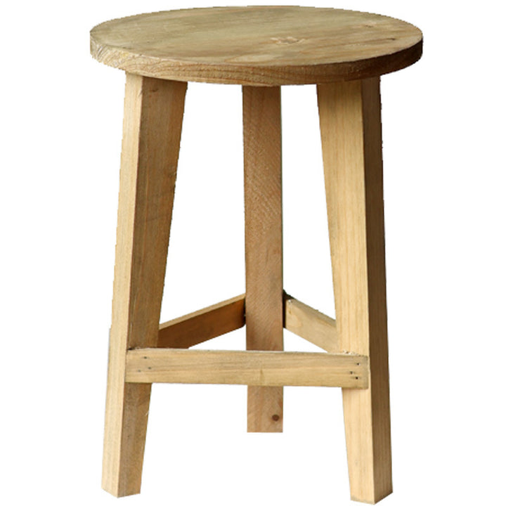 Rustic stool made of solid wood Stornfield