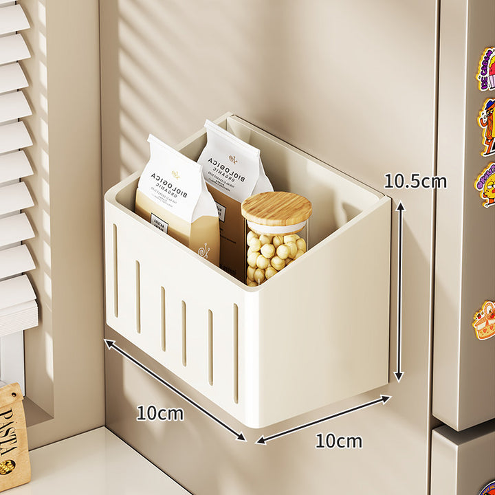 Magnetic Refrigerator Door Organizer with Multi-Compartment Storage