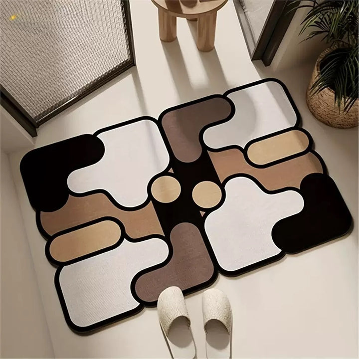 Modern Abstract Floor Mat Stornfield