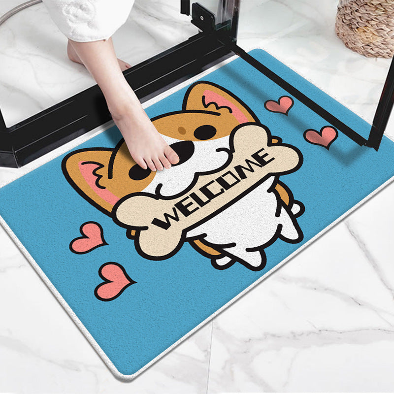 Cute Cartoon Dog-Themed Doormat Stornfield