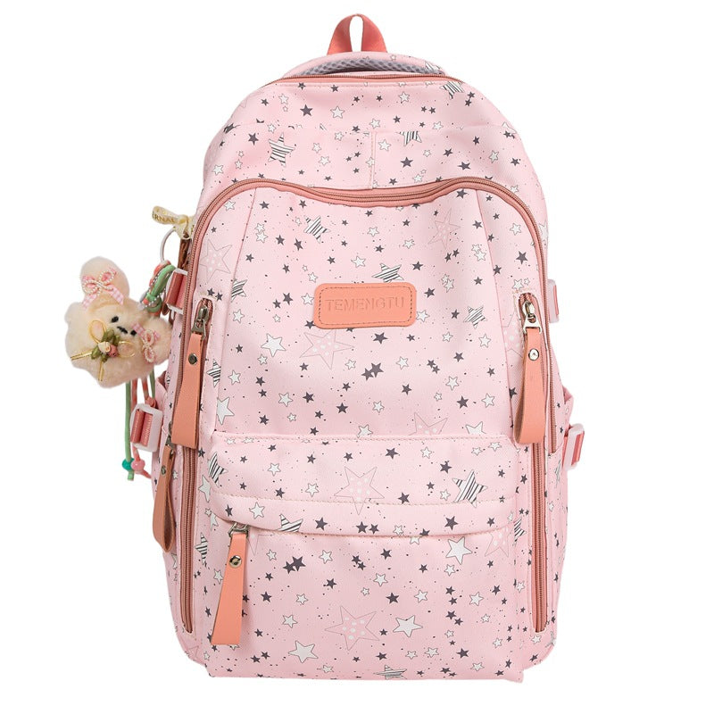 Multi-Compartt Star-Printed Backpack Stornfield