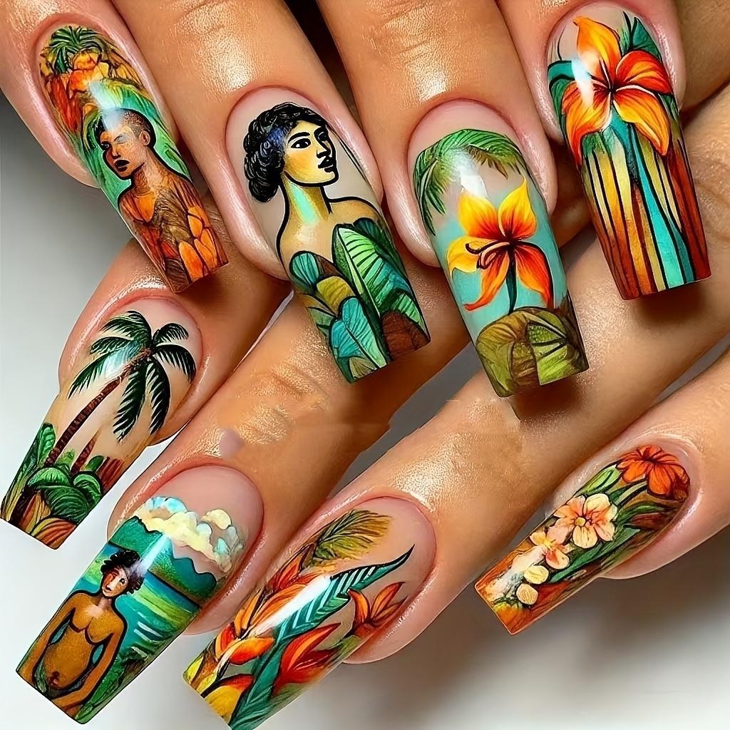 Nail set with elegant glitter design Stornfield
