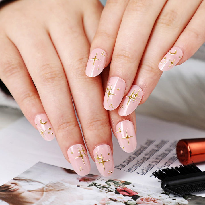 Creative design artificial nails with piano keys motif Stornfield