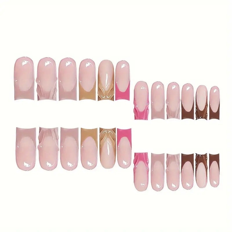 Artistic Ombre Press-On Nail Set Stornfield