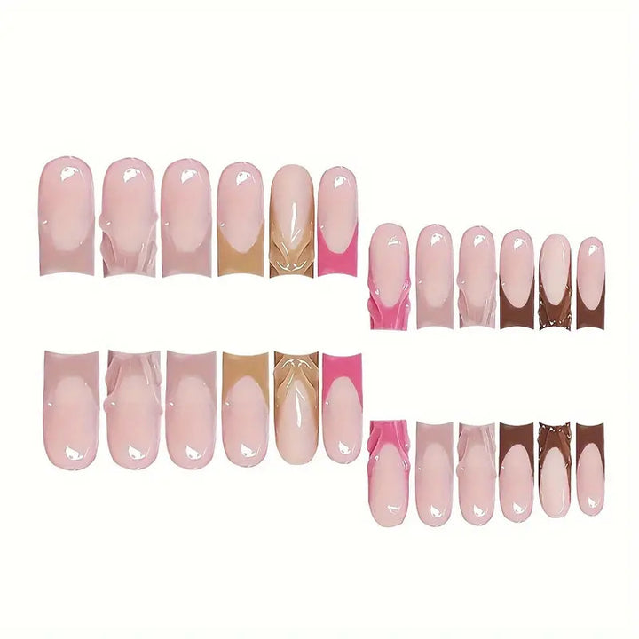 Artistic Ombre Press-On Nail Set Stornfield