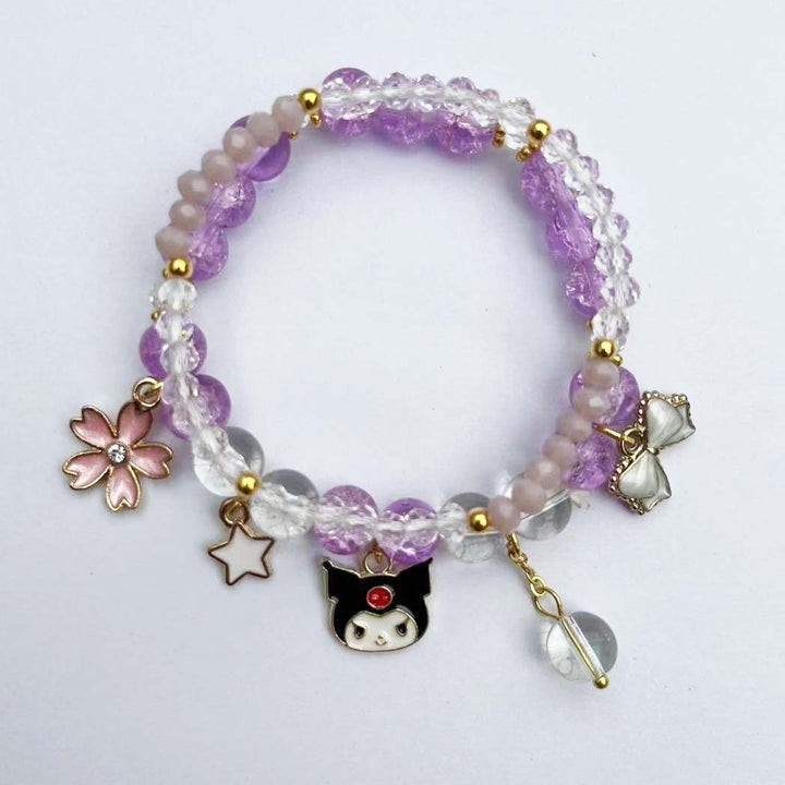 Elegant bracelet with animal and glitter pendants Stornfield