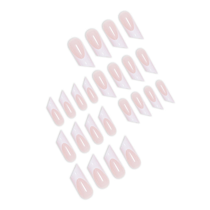 Elegant French Tip Acrylic Nail Art Extensions Stornfield
