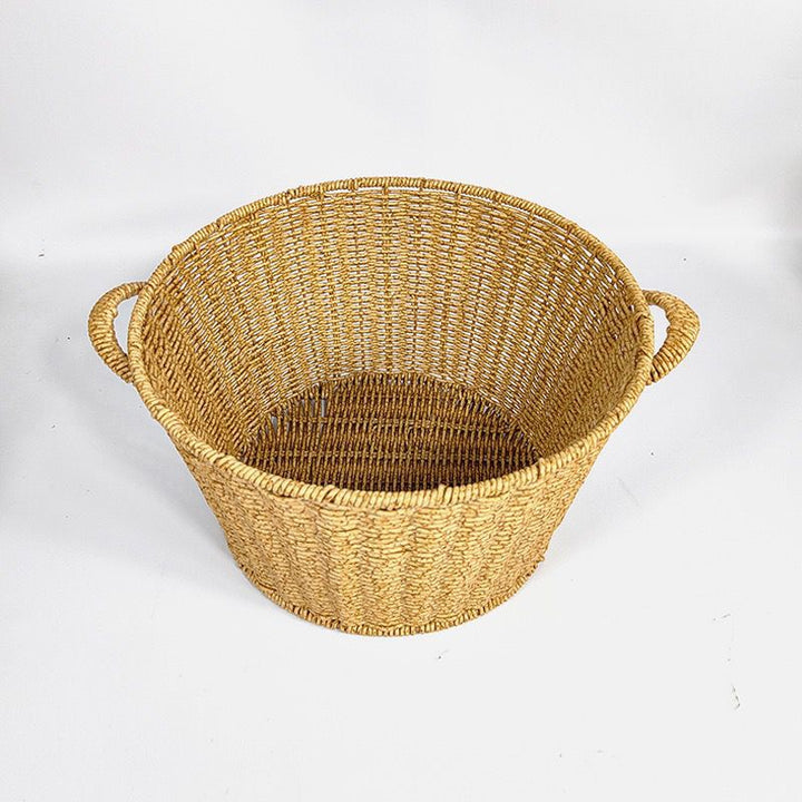 Women’s rattan basket with lid and trendy handles Stornfield