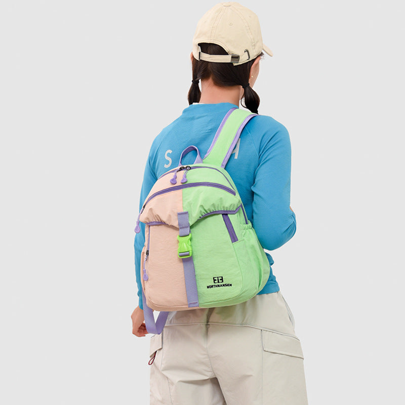 Color-Block Multi-Pocket Backpack Stornfield