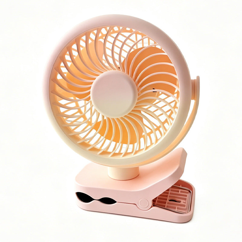 Portable clip fan with flexible tilt angle Stornfield