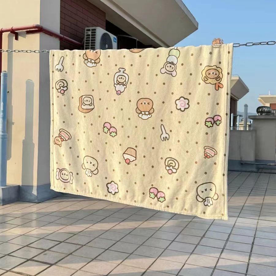 Cute Character-Themed Soft Fleece Blanket