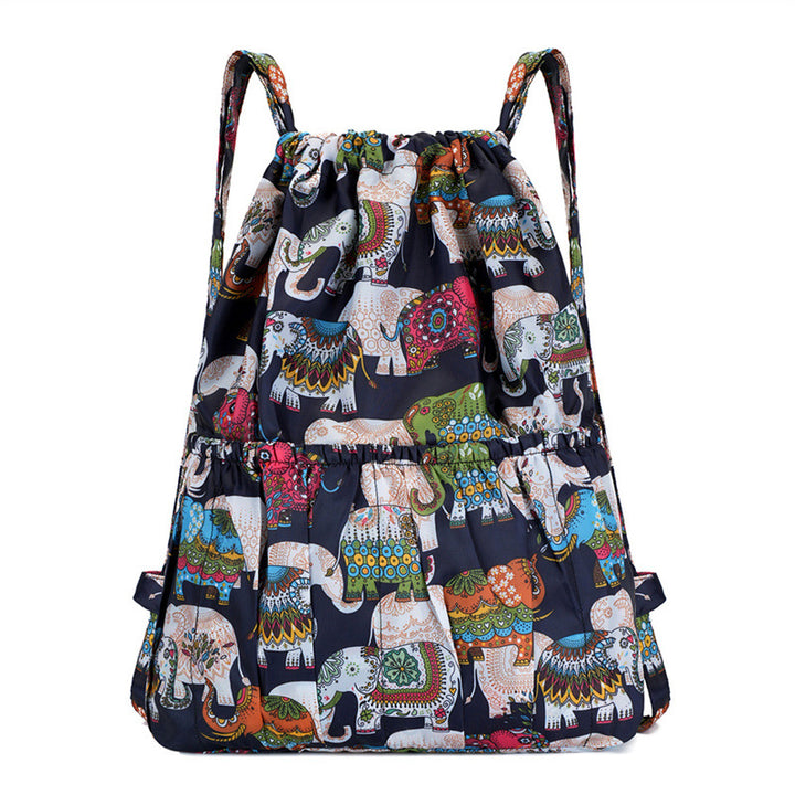 Floral Print Drawstring Backpack Stornfield
