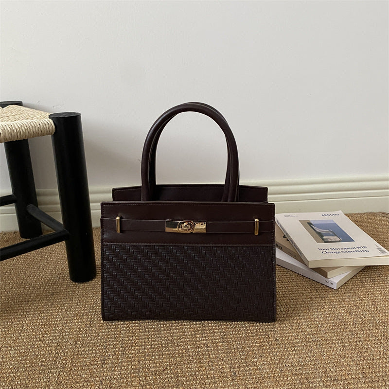 Woven Leather Handbag