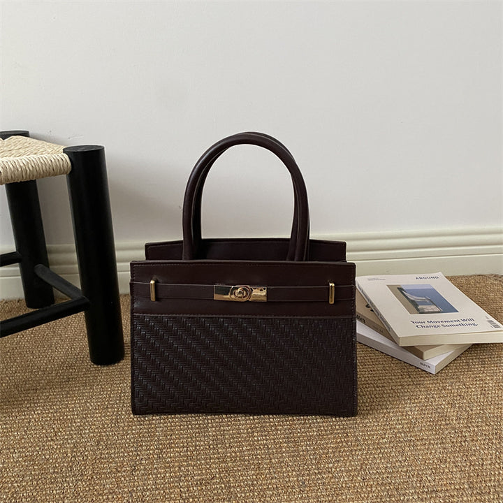 Woven Leather Handbag