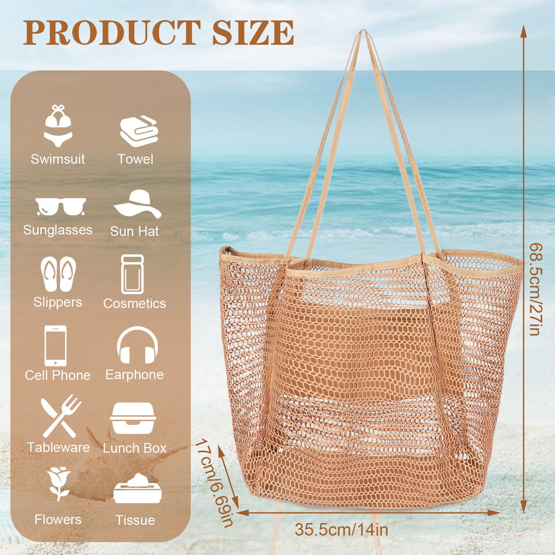 Spacious mesh beach bag Stornfield