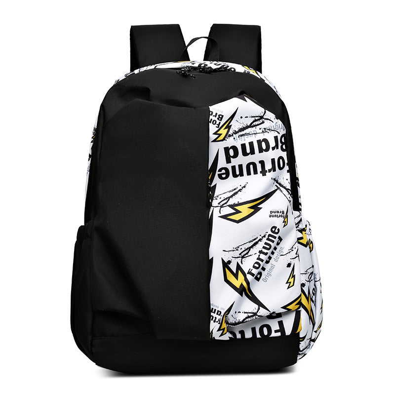Geometric Print Durable Backpack Stornfield