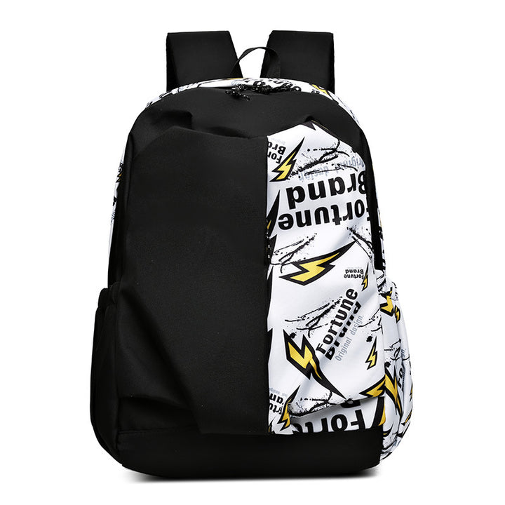 Geometric Print Durable Backpack Stornfield