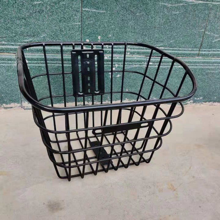 removable steel front bicycle cargo basket with universal mounting bracket Stornfield