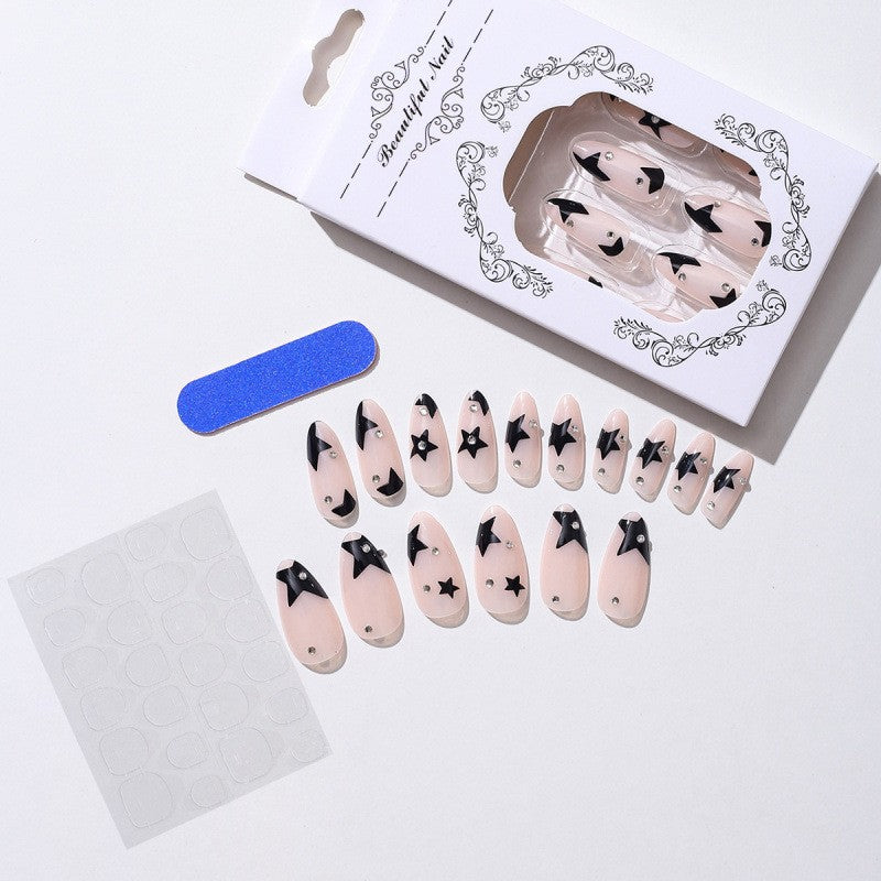 Decorative Star-Accent Press-On Nails