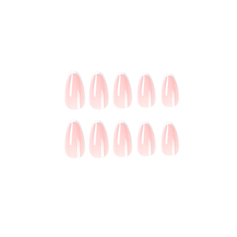 Artistic Stiletto Nails with Elegant French Tip Design Stornfield