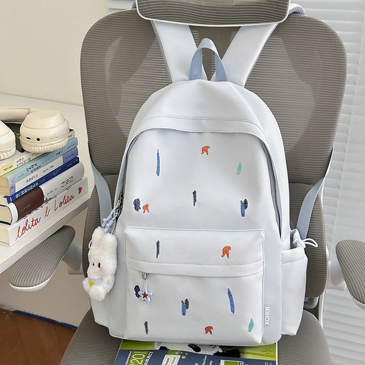 Lightweight Backpack with Cute Embroidered Design Stornfield