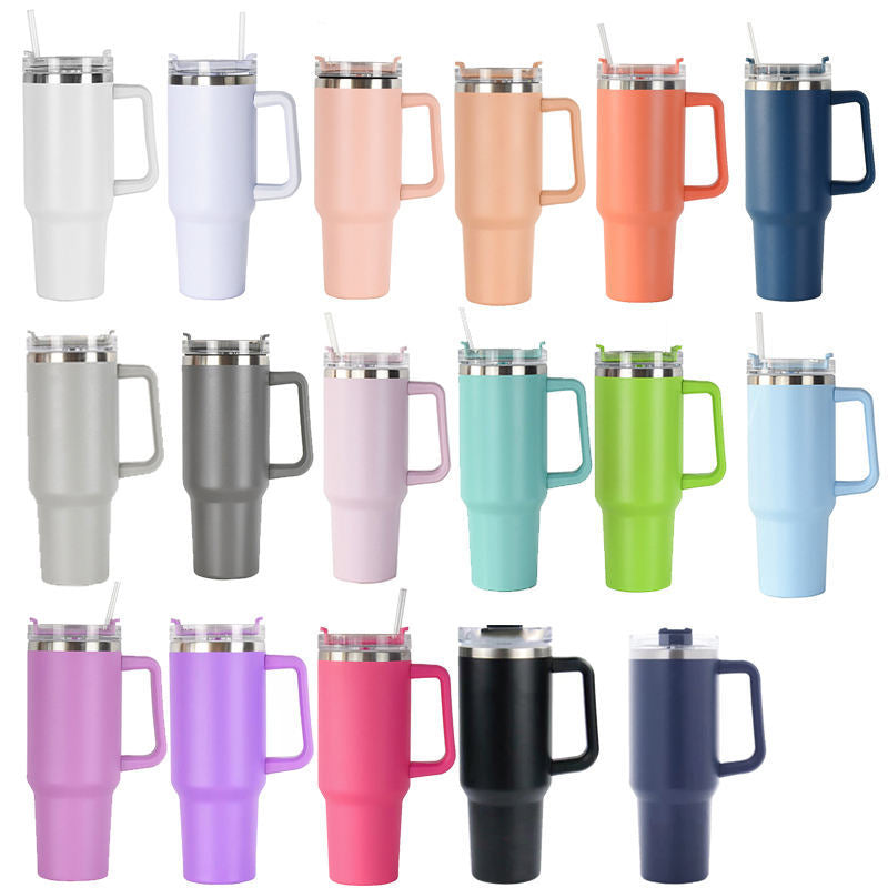 Women High-Quality Thermo Mug with Practical Carrying Handle and Integrated Straw Stornfield