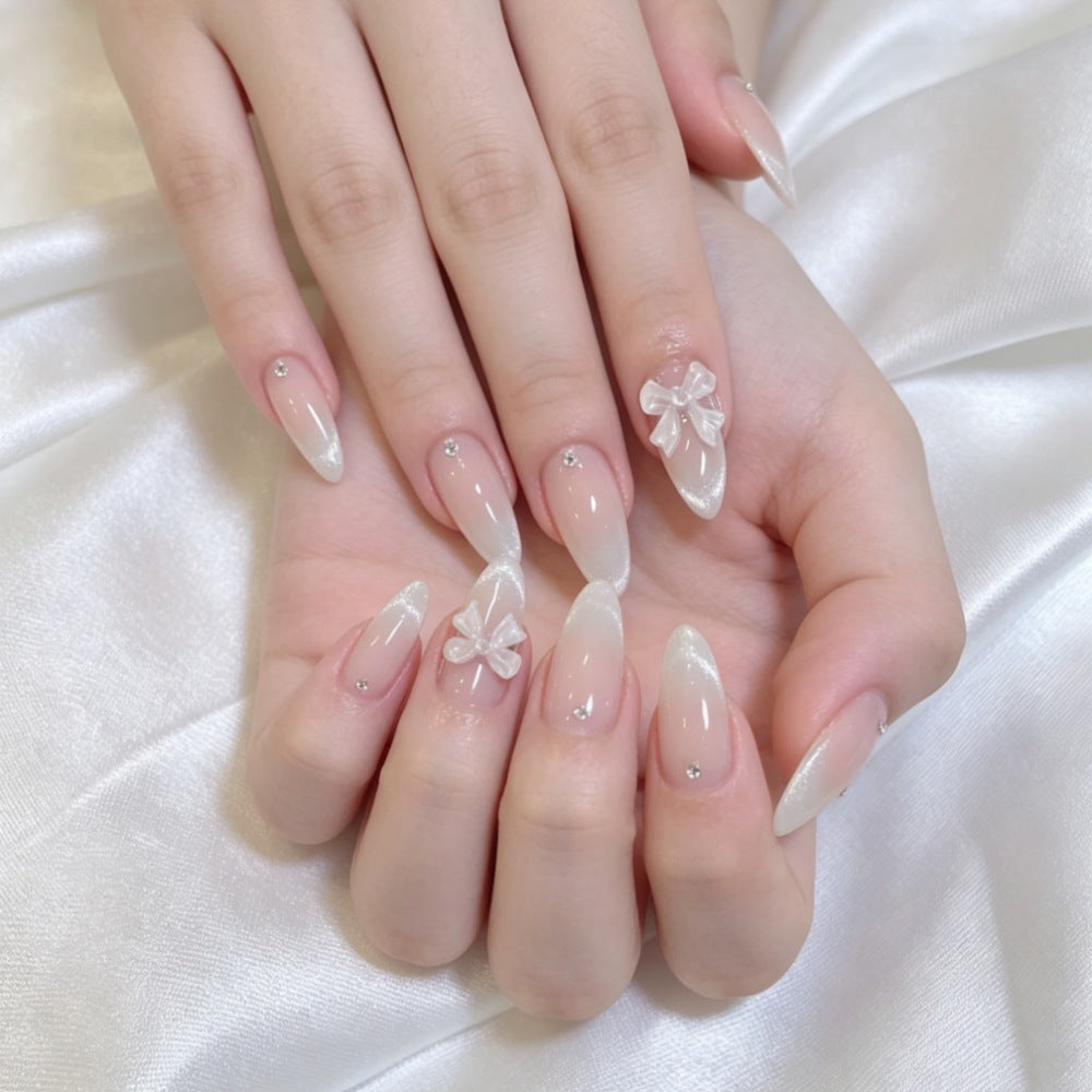 Artificial nails with elegant tip decoration Stornfield