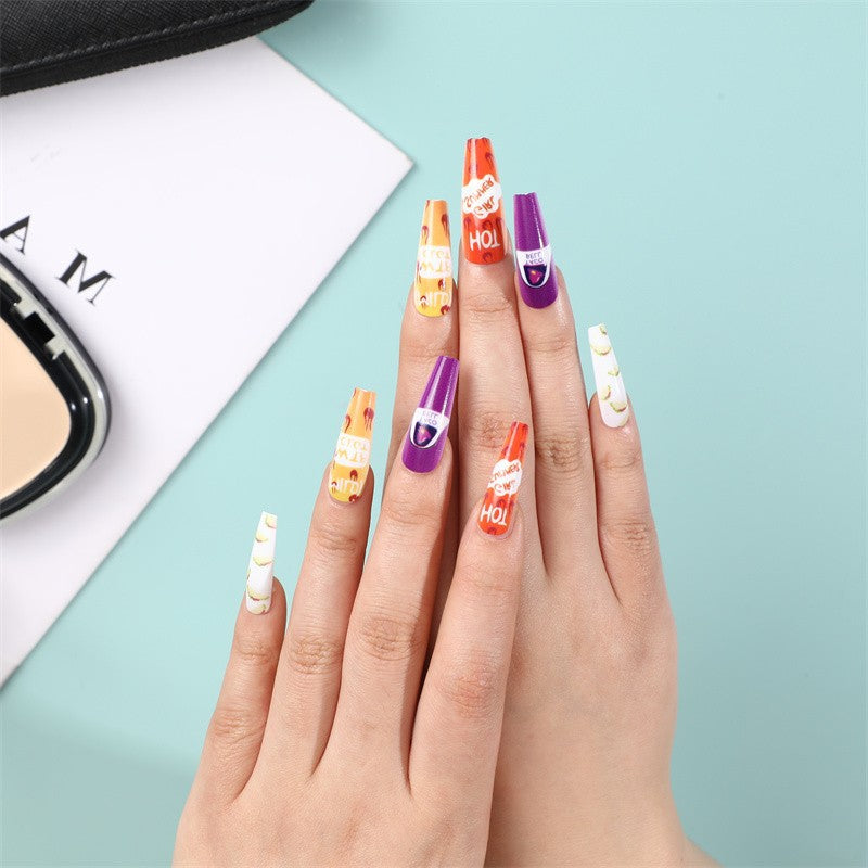 Creative artificial nails with colorful and unique designs Stornfield