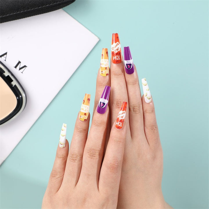 Creative artificial nails with colorful and unique designs Stornfield