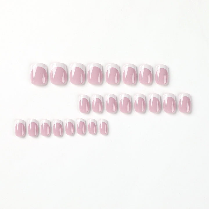 Classic French Tip Nail Art Enhancements Stornfield