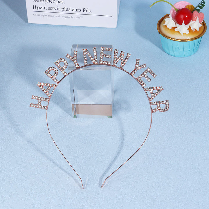 Ladies Glitter Hair Band with "Happy New Year" inscription Stornfield