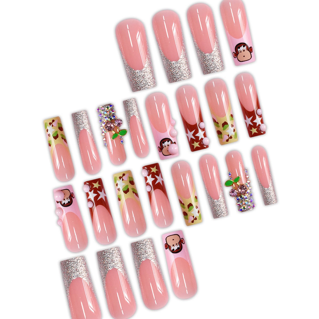 Creative Themed Press-On Nail Art Extensions Stornfield