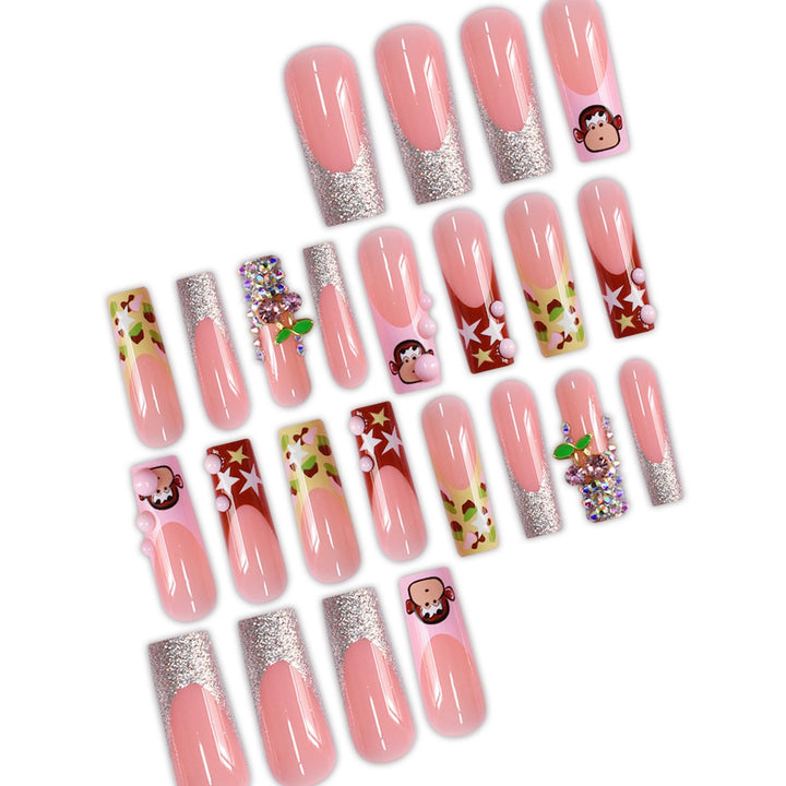 Creative Themed Press-On Nail Art Extensions Stornfield