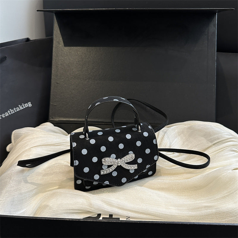 WoElegant Polka Dot Handheld Satchel Bag Stornfield