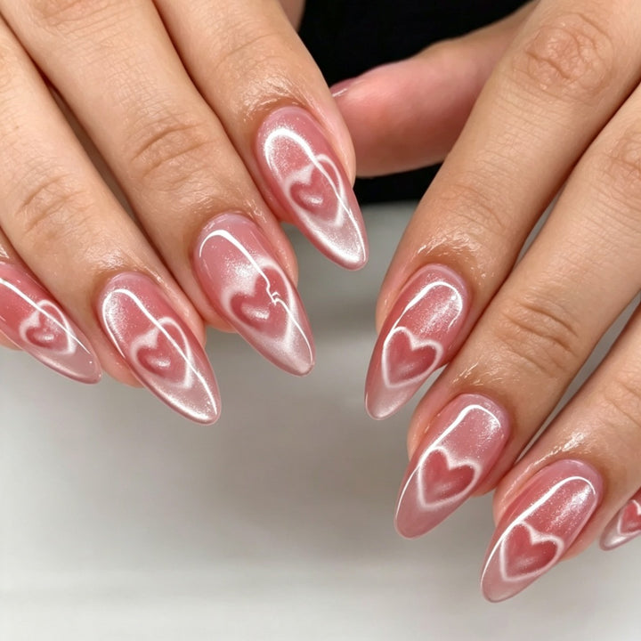 Artificianails with Elegant Heart Design Stornfield