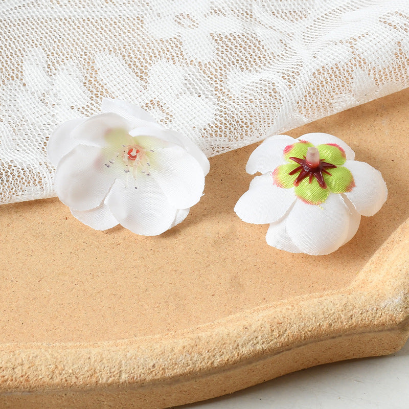 Elegant Fabric Floral Hair Clip Set
