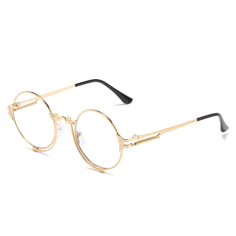 Women's stylish round metal sunglasses with artistic designs Stornfield