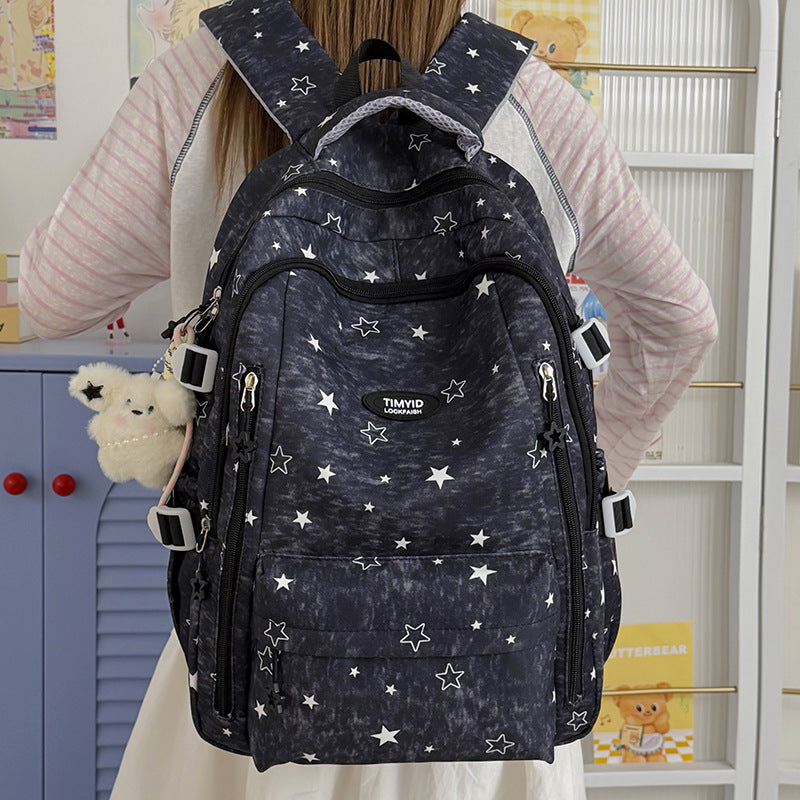 Fun-Themed Star Print Backpack Stornfield