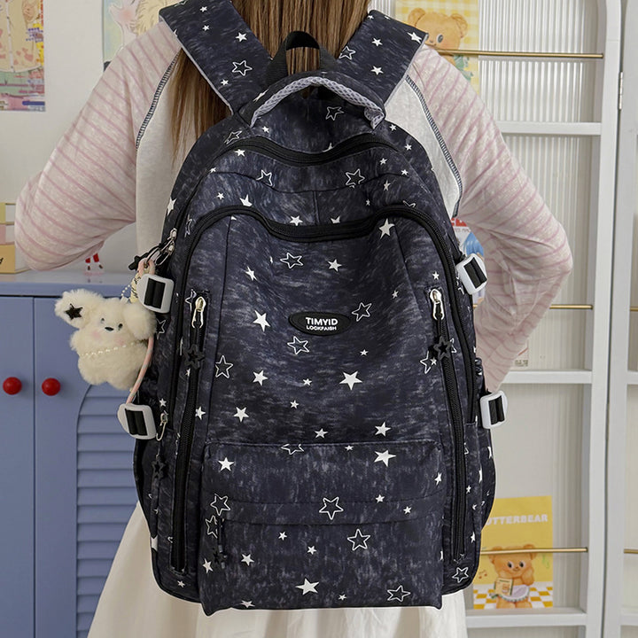Fun-Themed Star Print Backpack Stornfield