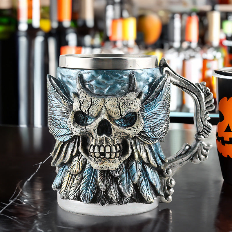 Decorative Skull Mug